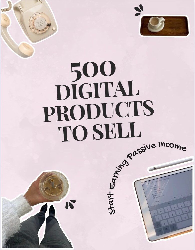A page from inside 500 Digital Product Ideas